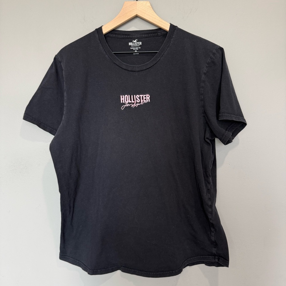 Hollister Black Short Sleeve Tee Size XL
